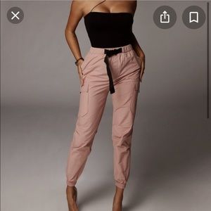 Pink jluxlabel cargo joggers